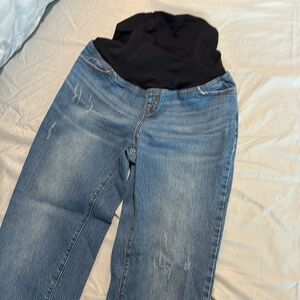 Maternity jeans- over the belly, 90s straight